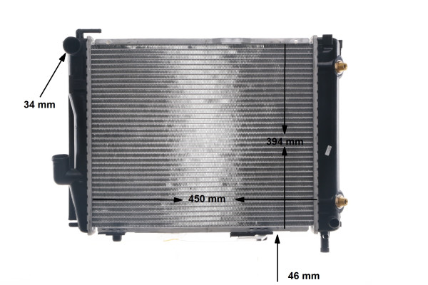 Radiator, engine cooling - CR257000S MAHLE - 1245001403, 1245001503, A1245001403